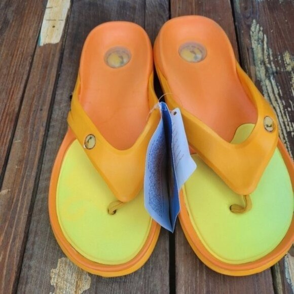 Hawaiian Jellys Ultra Comfort Papaya Unisex Flip Flop Sandal Sz 11 - Picture 2 of 11